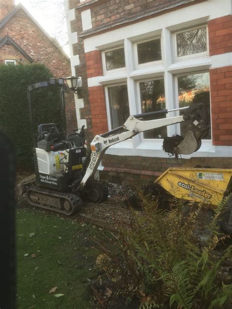 mini digger with driver chester|mini digger hire wirral.